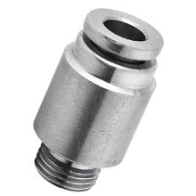 1/2 inch O.D Tubing, G 3/8 Hex Socket Head Male Straight Stainless Steel Push in Fitting
