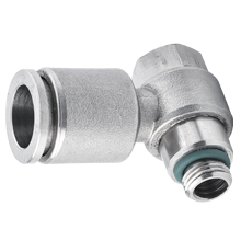 3/8 inchO.D Tubing, BSPP, G 1/2 Universal Male Elbow Stainless Steel Push in Fitting
