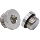 Brass Internal Hex Male BSPP Thread Blanking Plug With O-ring