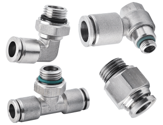 BSPP, G Thread Stainless Steel Push in Fittings