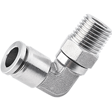 Male Elbow | Stainless Steel Push in Fitting | Stainless Steel Pneumatic Fitting | Stainless Steel Pneumatic Fitting