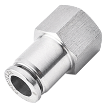 Female Straight Connector | BSPP, G Thread Stainless Steel Push in Fittings
