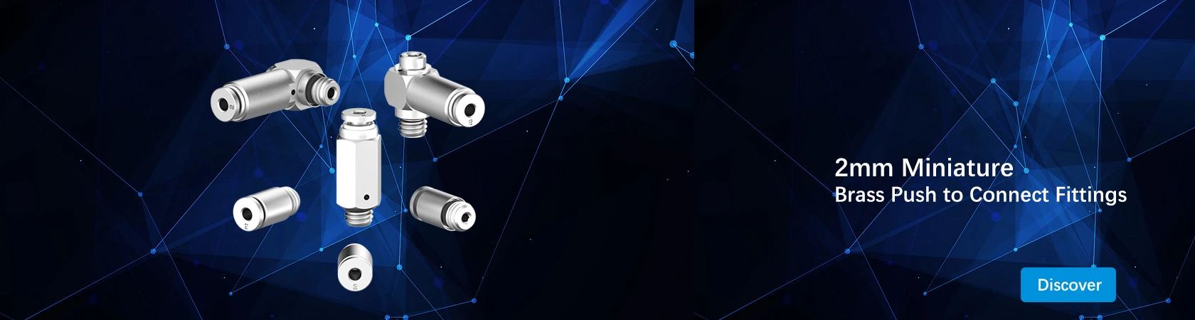 2mm miniature push to connect fittings