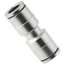 Union Straight | Nickel Plated Brass Push in Fitting