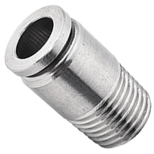 Hexagon Socket Head Male Straight Connector, Stainless Steel Push in Fitting
